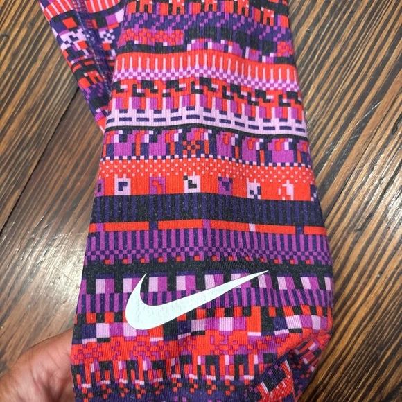 Nike Pro Dri Fit Hyperwarm 8 Bit Geometric Women’s Legging Sz L Rn#56323 - Picture 5 of 7